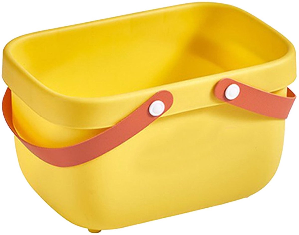 Dailygoods- Douche Caddy Draagbaar - Opbergmand met Deksel - Organizer - Handgrepen - Badkamer - Lichtgewicht