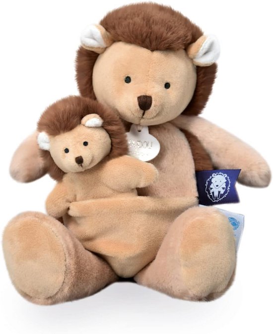 Knuffel Egel met Baby - Zacht Pluche Dier - 25 cm - Cadeau Vanaf Geboorte — afbeelding 3