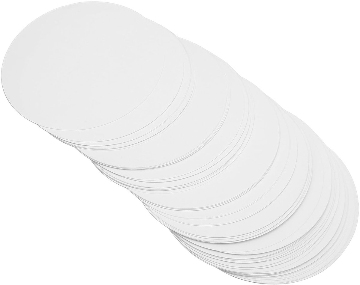 Dailygoods- Knopbeveiligingsfilm 100 Stuks - Transparante Badge Film - Ronde Badge Film - Plantenvezels - Duurzame Bescherming - Geschikt voor Doe-Het-Zelf Werk - Badgepapier