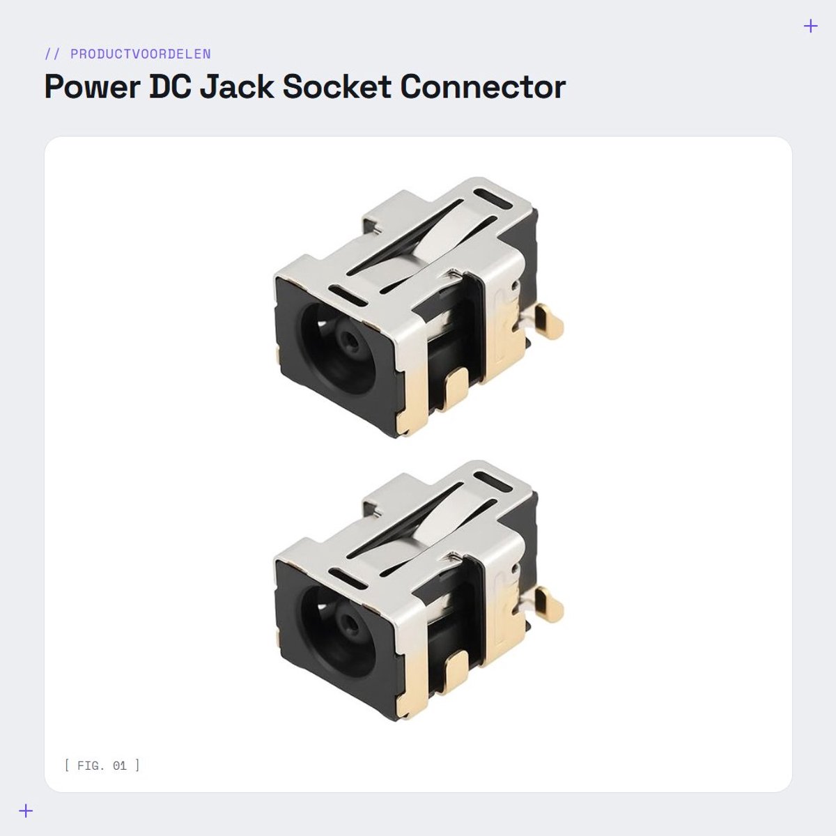 Dailygoods - Power DC Jack Socket Connector voor HP Probook 640 645 650 655 G2 G3
