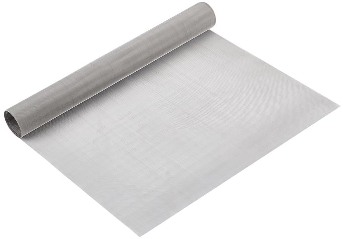 Dailygoods- Gaas 80 Micron - Roestvrij Staal 304 - Geweven Gaas - 40 x 200 cm - Slijtvast - Eenvoudig te Snijden - Metaalgaas