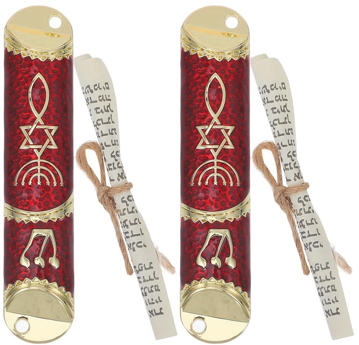 Dailygoods- Mezuzah Artistiek Ontwerp - Joodse Decoratie - Metalen Mezuzah - Decoratief Stuk - Gespreksstarter - Unieke Sfeer - Dekoratie