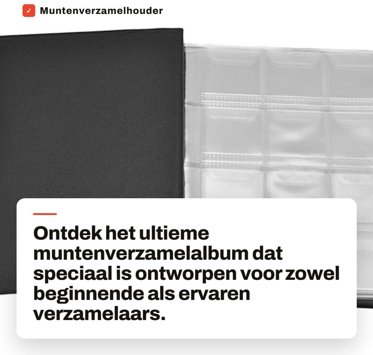 Dailygoods- Muntenverzamelalbum 120 zakken - Muntenhouder - Munten verzamelmap - Organizer - Opbergboekkoffer - Gewreven design