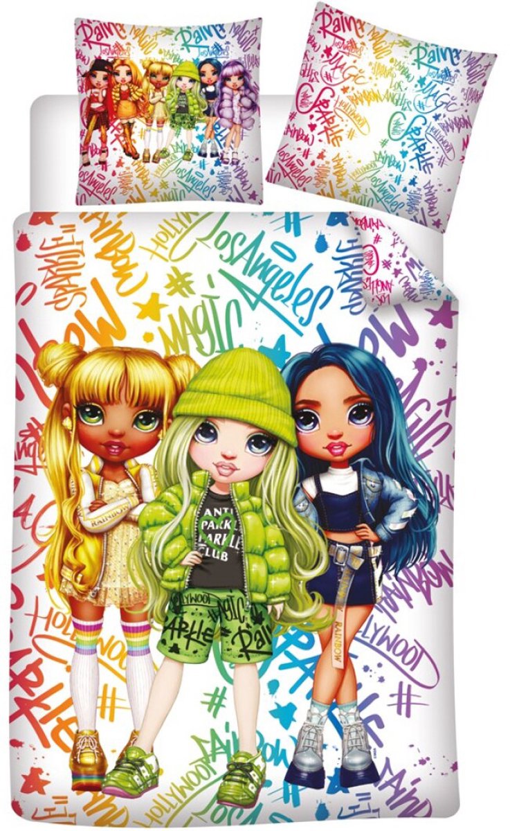Rainbow High Dekbedovertrek - Eenpersoons - 140 x 200 cm - Polyester