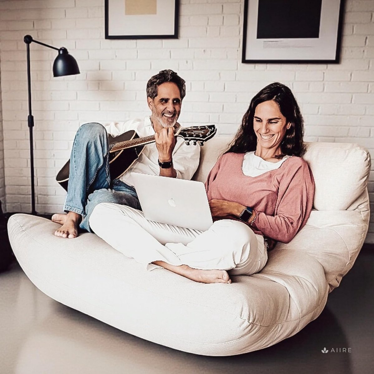 XXL Zitzak - Beanbag Sofa - Ontspannen met twee - Afneembare hoes - 140 x 100 cm - Blauw