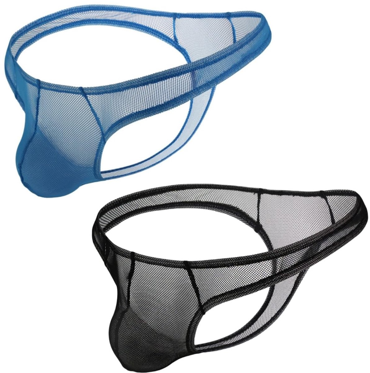 Dailygoods- Tanga Set van 2 - Lage Taille - Ademend - Comfortabel - Sexy Gaten - Geschikt voor Alle Seizoenen - 80% Polyamide - Ondergoed