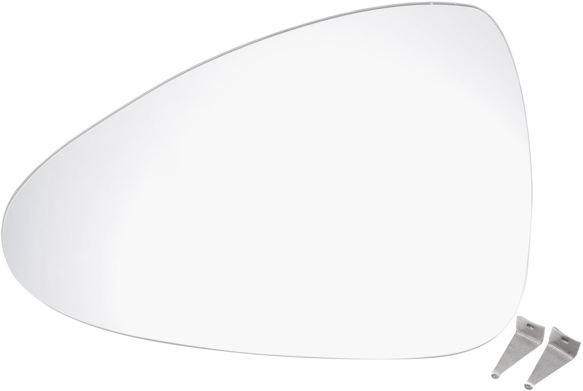 Dailygoods - Vervangend Zijspiegelglas Convex Verwarmd Wit voor Auto