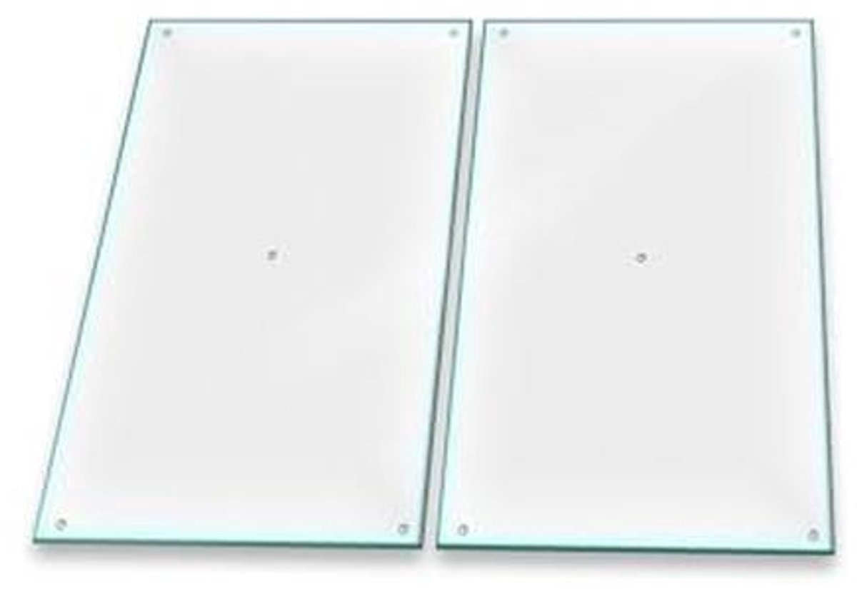 Kookplaat Afdekking Werkblad Beschermer Extra Werkruimte Creëren Veiligheidsglas 4mm 60 x 52 cm Doorzichtig