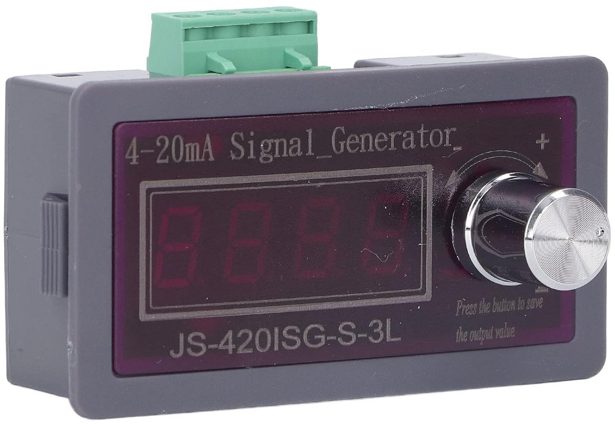 Signaal Generator - Stroom Spanning Simulator - PLC Debuggen - Dubbel Signaal - 4-20mA 0-10V - Zwart