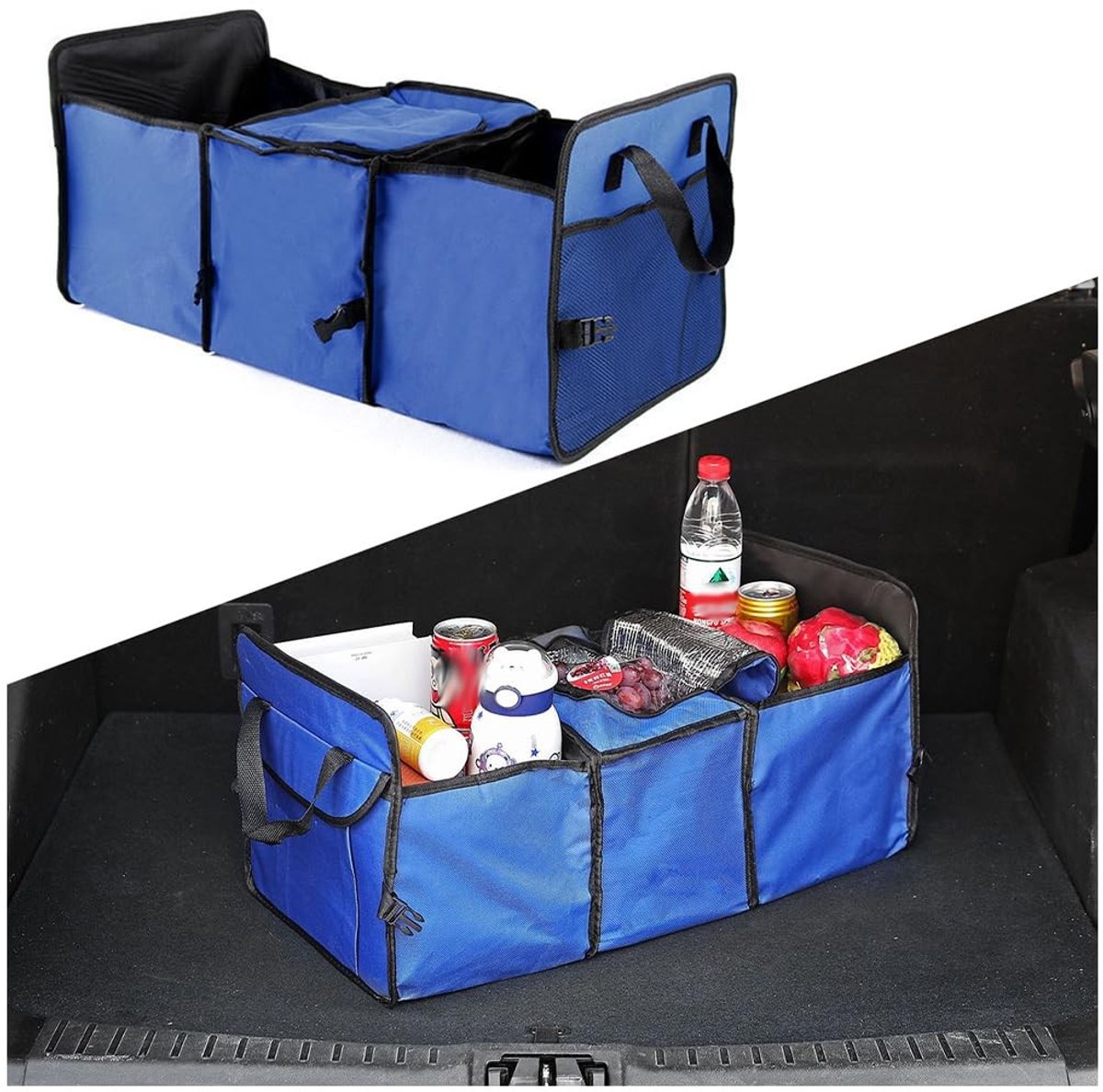 Dailygoods- Opbergdoos Geïsoleerd - Opbergdoos Kofferbak - Opvouwbaar - Oxford-stof - 60 x 31 x 28 cm - Universeel Gebruik - Auto-opbergbox