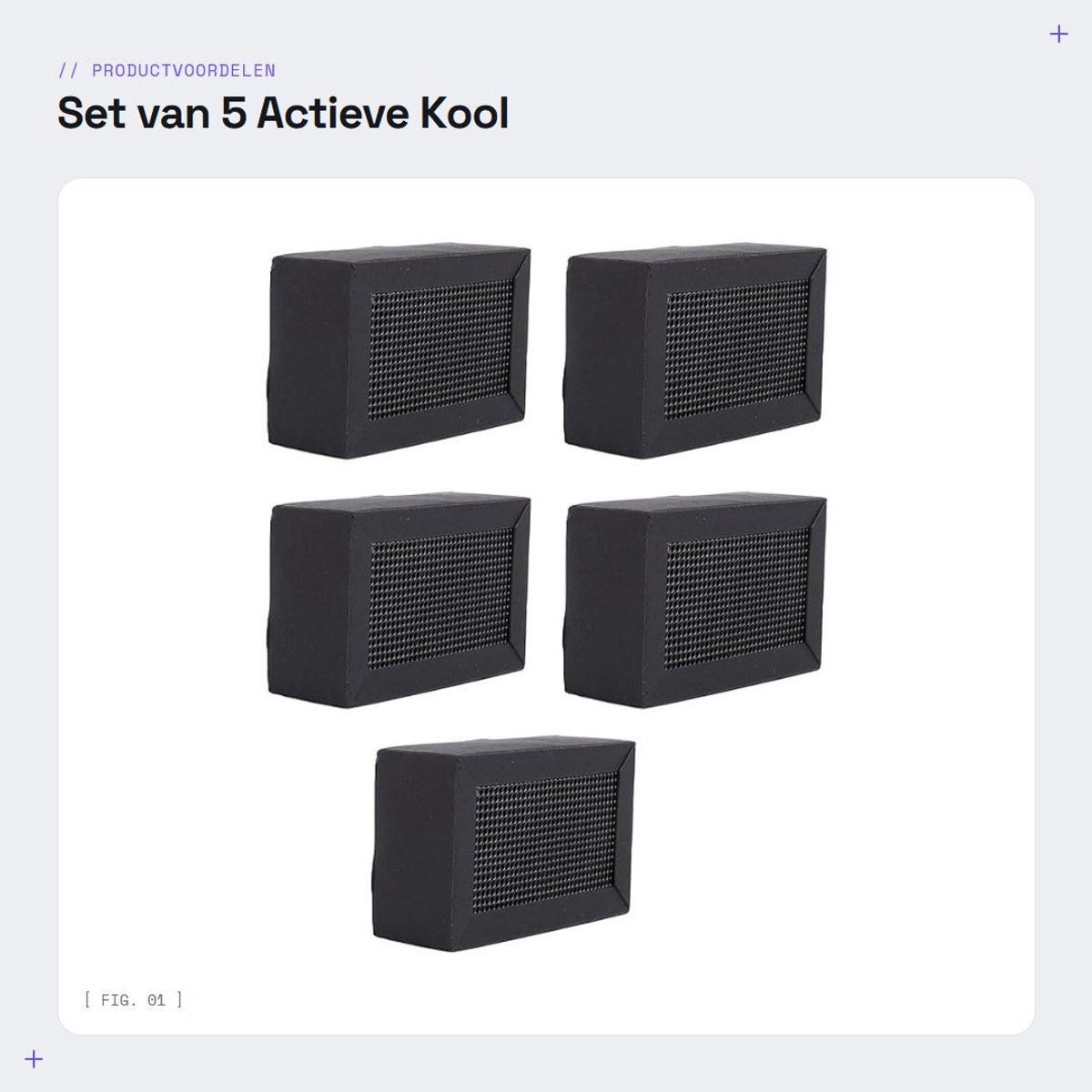 Dailygoods- Luchtfilter 5 Stuks - Actieve Kool - VOC-verbindingen - Voor P1P/P1S/X1 - Levensduur 1440 Uur - Adsorbeert Emissies - Filter