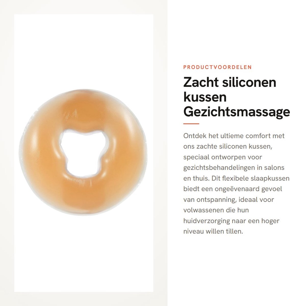 Dailygoods- Massagekussen Siliconen - Gezichtskussen - Draadloos - Comfortabel - Herbruikbaar - Duurzaam Materiaal - Schoonheidskussen