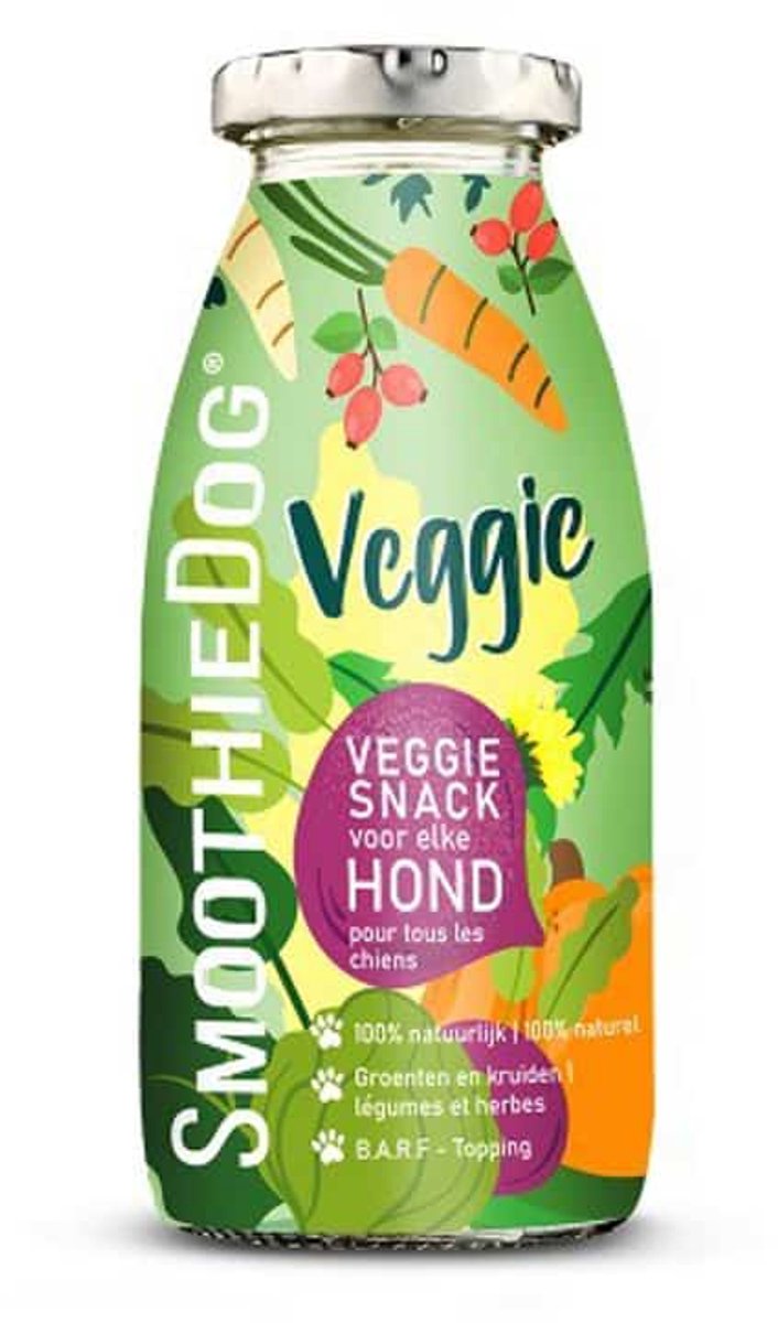 SmoothieDog SmoothieDog - Veggie - 250ml - vegatarische honden smoothie