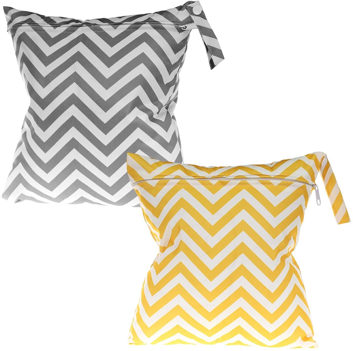 Dailygoods- Natte/Droge Zak - Waterdichte Tas - 2 Stuks - 28 × 30 cm - Voor Badpakken/Luiertas - Ideaal voor Babyartikelen - Opbergzak