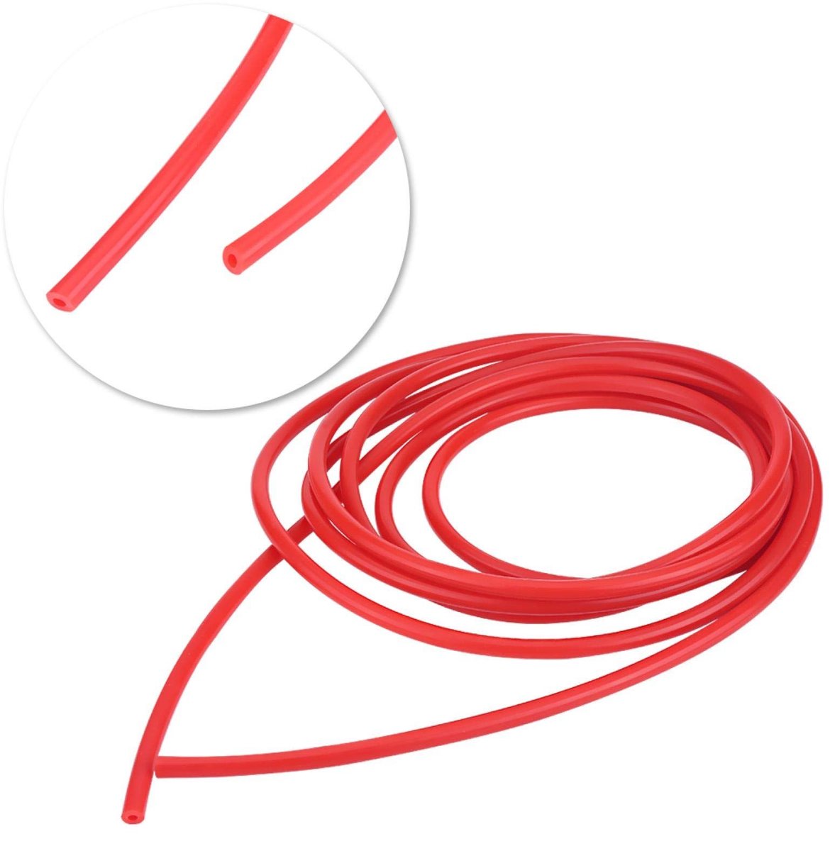 Dailygoods- Vacuümslang 5 Meter - Siliconenrubber - Diameter 4 mm - Universele Montage - Temperatuurbereik - Gloednieuw - Siliconenslang