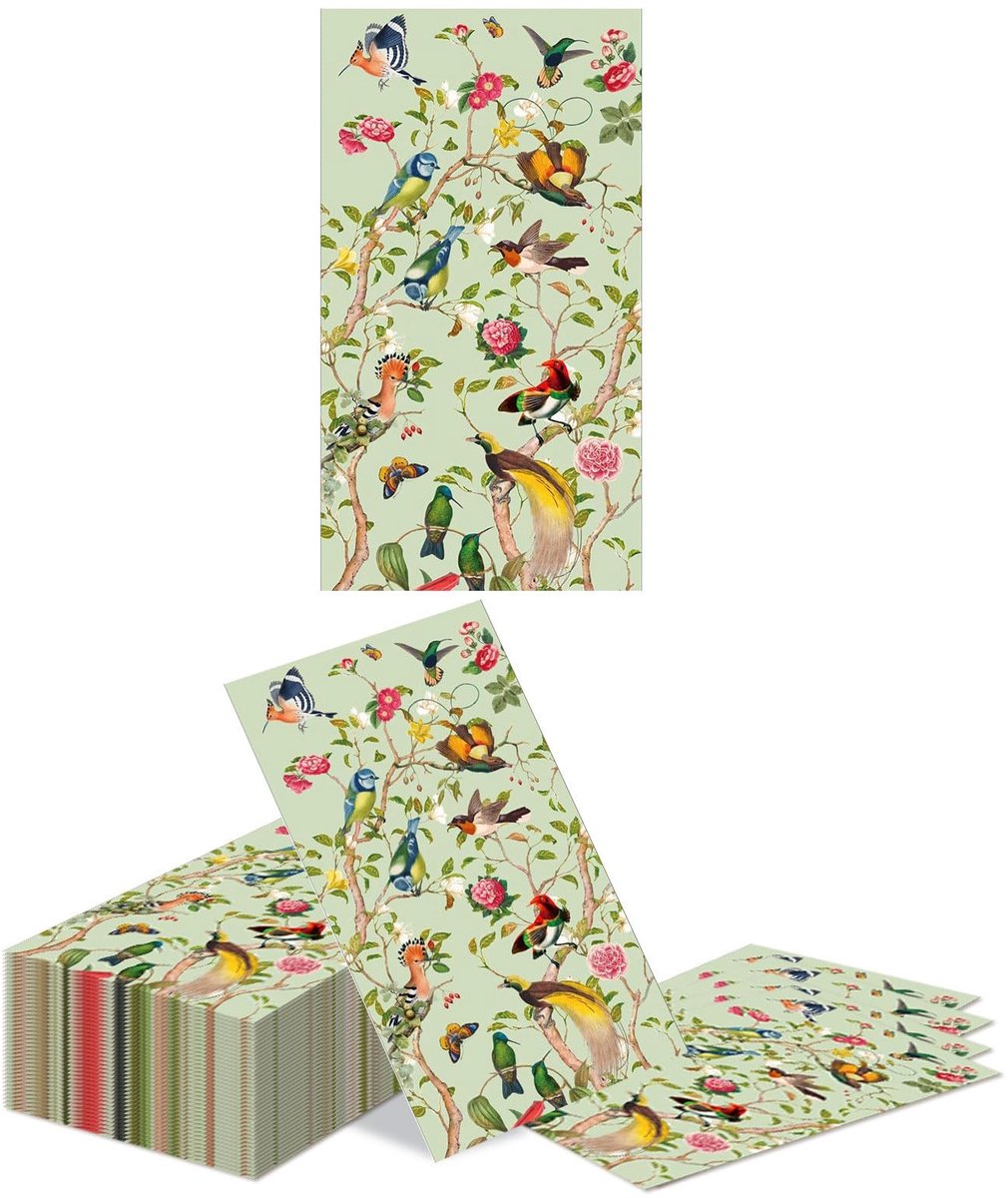 Dailygoods- Servetten 40 Stk - Papieren Servetten - Vintage Bloemen - Gastenservetten - Waterverf - Hygiënisch Gebruik - Papieren Handdoeken