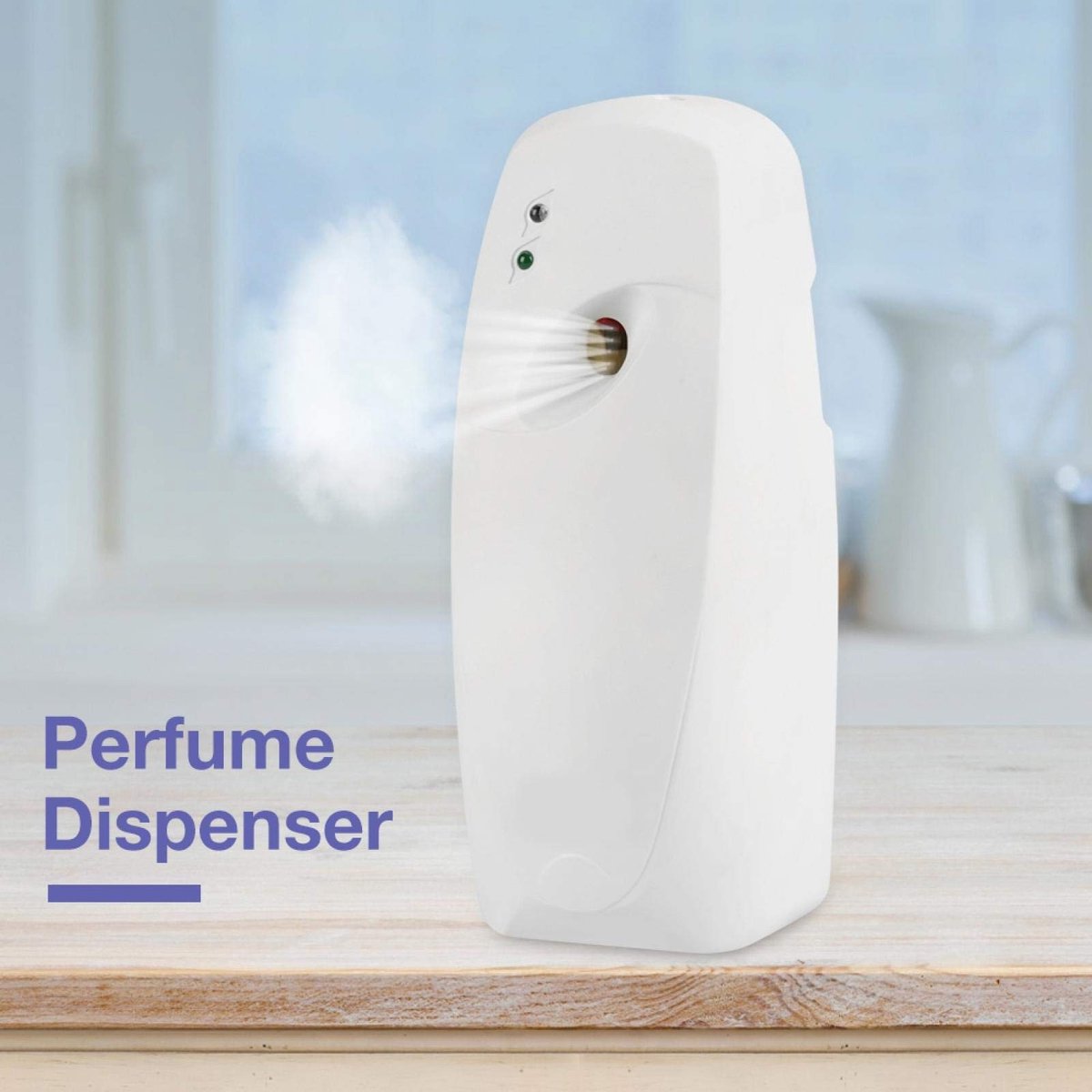 Dailygoods - Automatische geurdispenser - Handenvrij systeem - PP kunststof - Geurverfrisser - Muurbevestiging - Geschikt voor badkamers en hotels