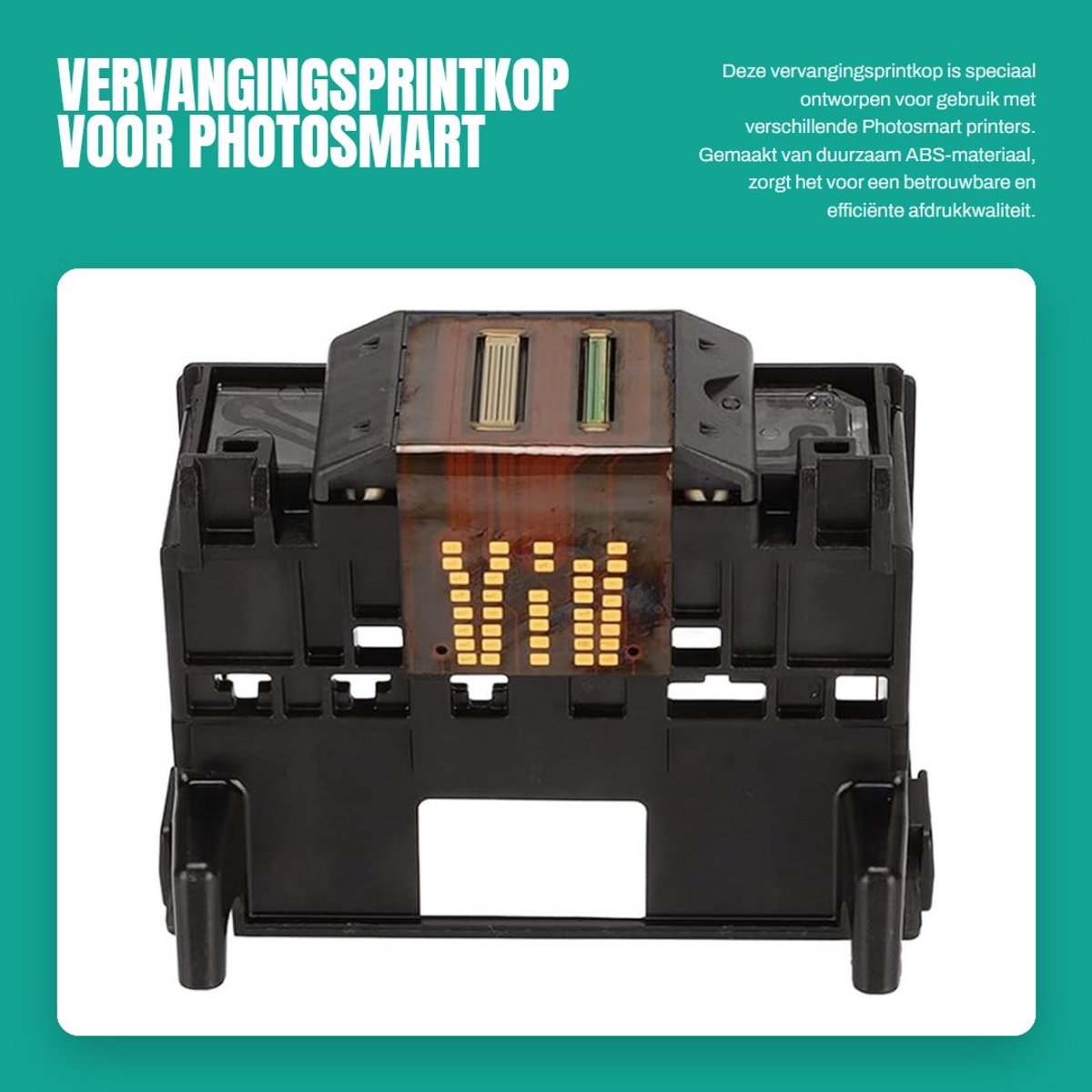 Dailygoods- Printkop Vervangingsset - ABS Materiaal - Geschikt voor Photosmart B110a/B209a/B210a - Eenvoudige Installatie - Draagbaar Ontwerp - Betere Prestaties - Printerkop