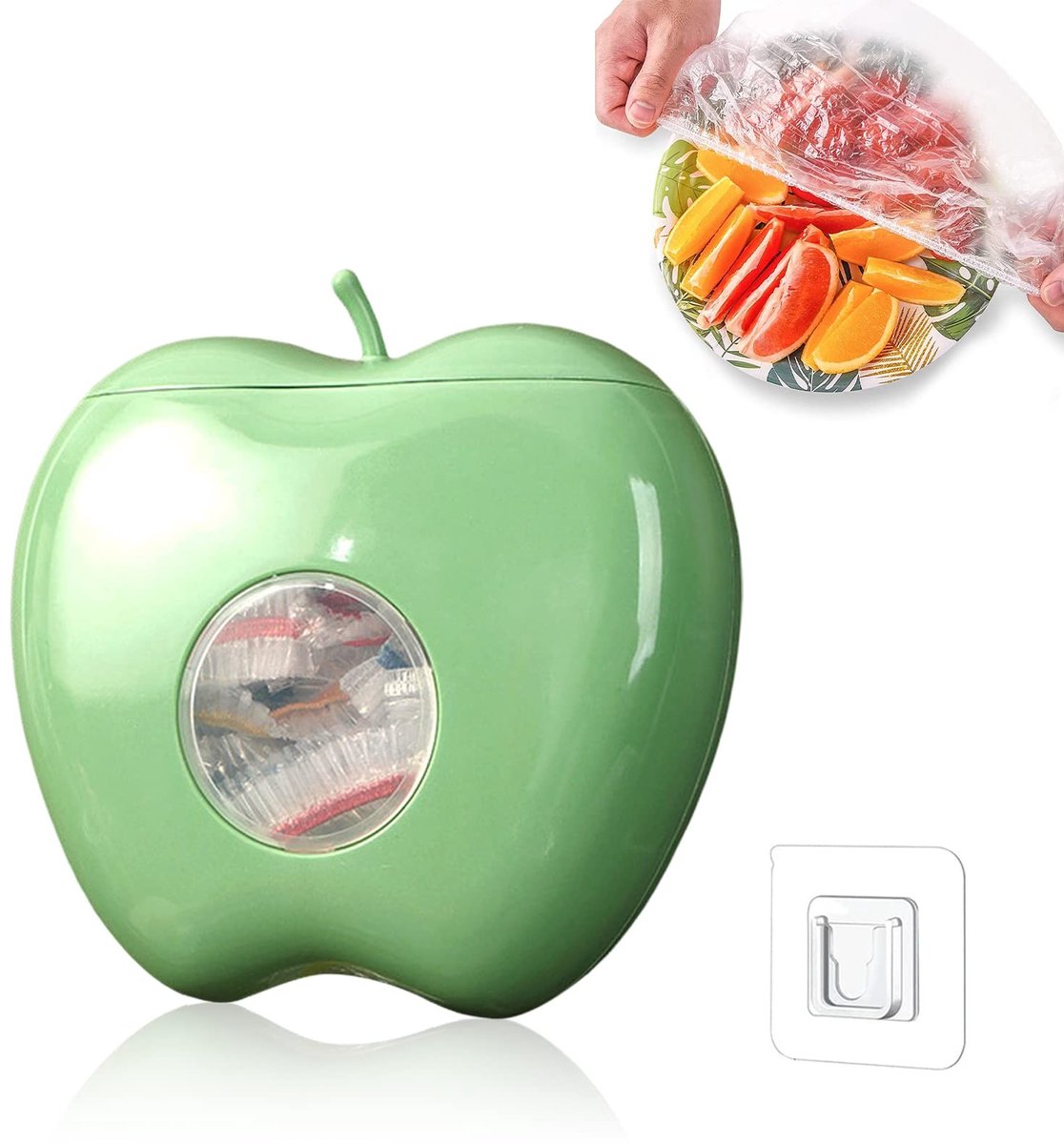 Dailygoods- Plastic Wrap Opslagdoos - Vershoudfolie Houder met Snijmes - 100 Stuks Vershoudfolie - Wandgemonteerde Doos - Stofdichte Doos - Verhoogde Capaciteit