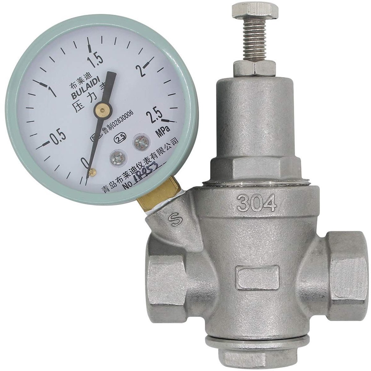 Dailygoods- Drukregelaar 1/2 3/4 1 Inch - Verstelbaar 1.5-10 bar - Roestvrij Staal - Waterdrukschakelaar - Max. Temperatuur 80 °C - Schokbestendig - Waterdrukregelaar