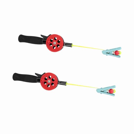 Dailygoods- Krabbenvisserij Hengel - 4,5M Nylon Lijn - Kindvriendelijk - Compact Ontwerp - Vismolen - Geschikt voor Garnalen/Krab - Vishengel van Dailygoods — afbeelding 2