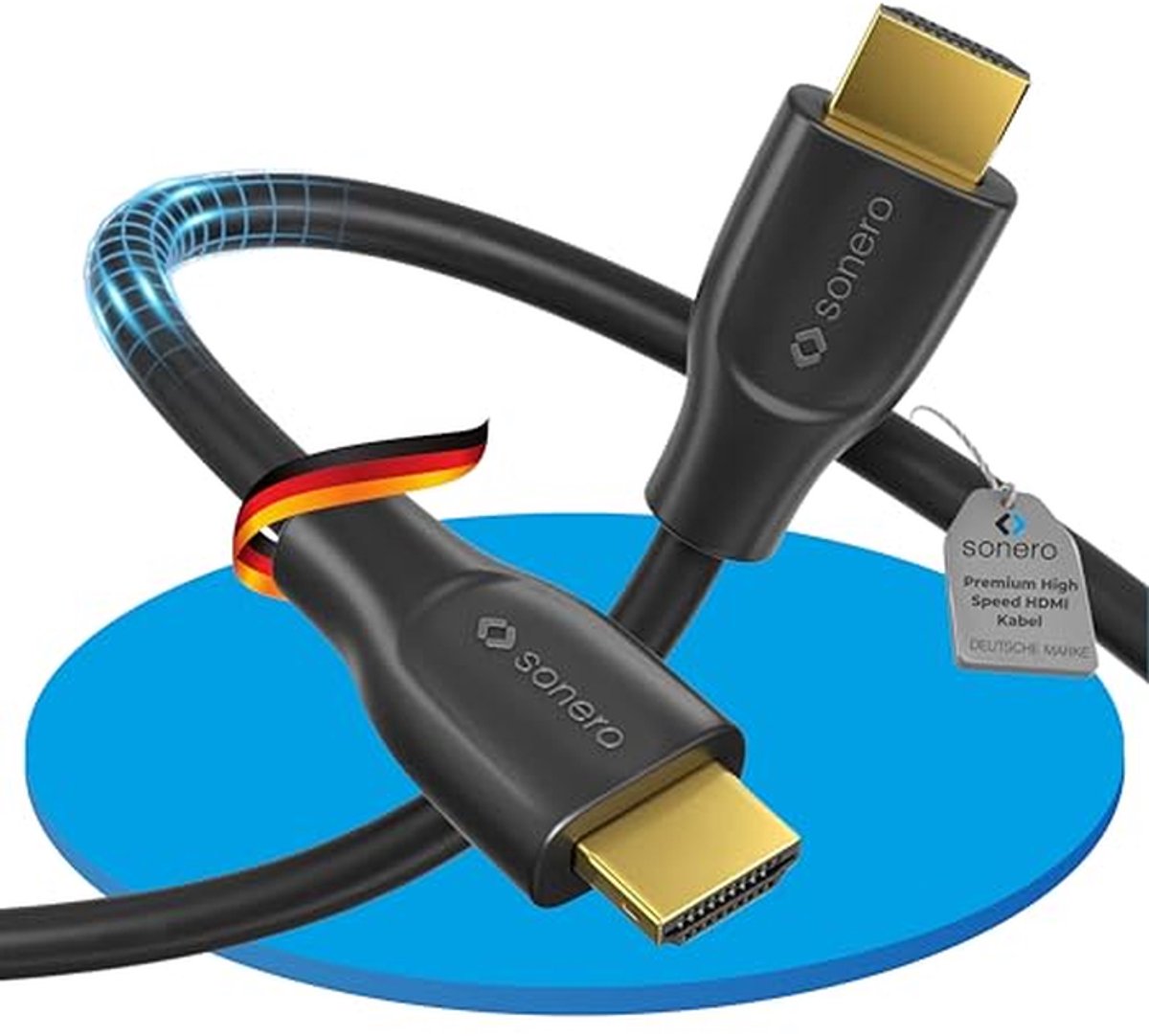 High Speed HDMI Kabel - Ethernet Kabel - 4K Signaal Overdracht - Vergulde Aansluitingen - 200m - Zwart