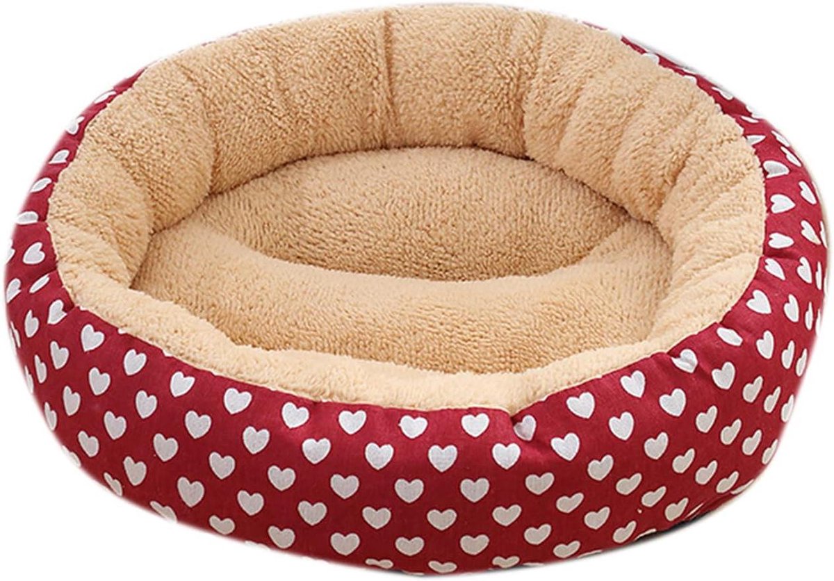 Huisdier Bed - Hondenmand Kattenmand - Comfortabel Slapen - Wasbaar Ontwerp - 50x50x12cm - Grijs