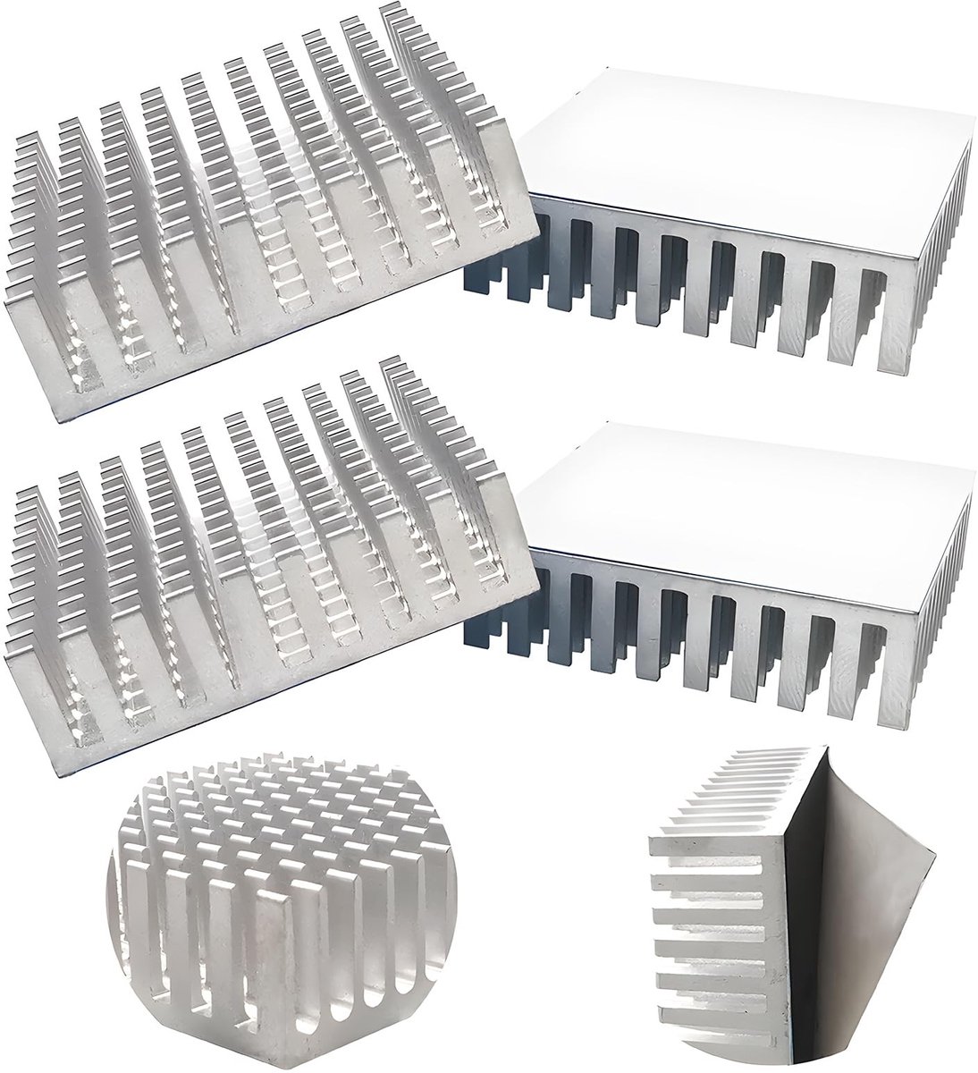 ONF3 - Aluminium koellichaam - Koeling voor computerhosts - Lichtgewicht en duurzaam - Zilver - Voor 3D-printers en meer