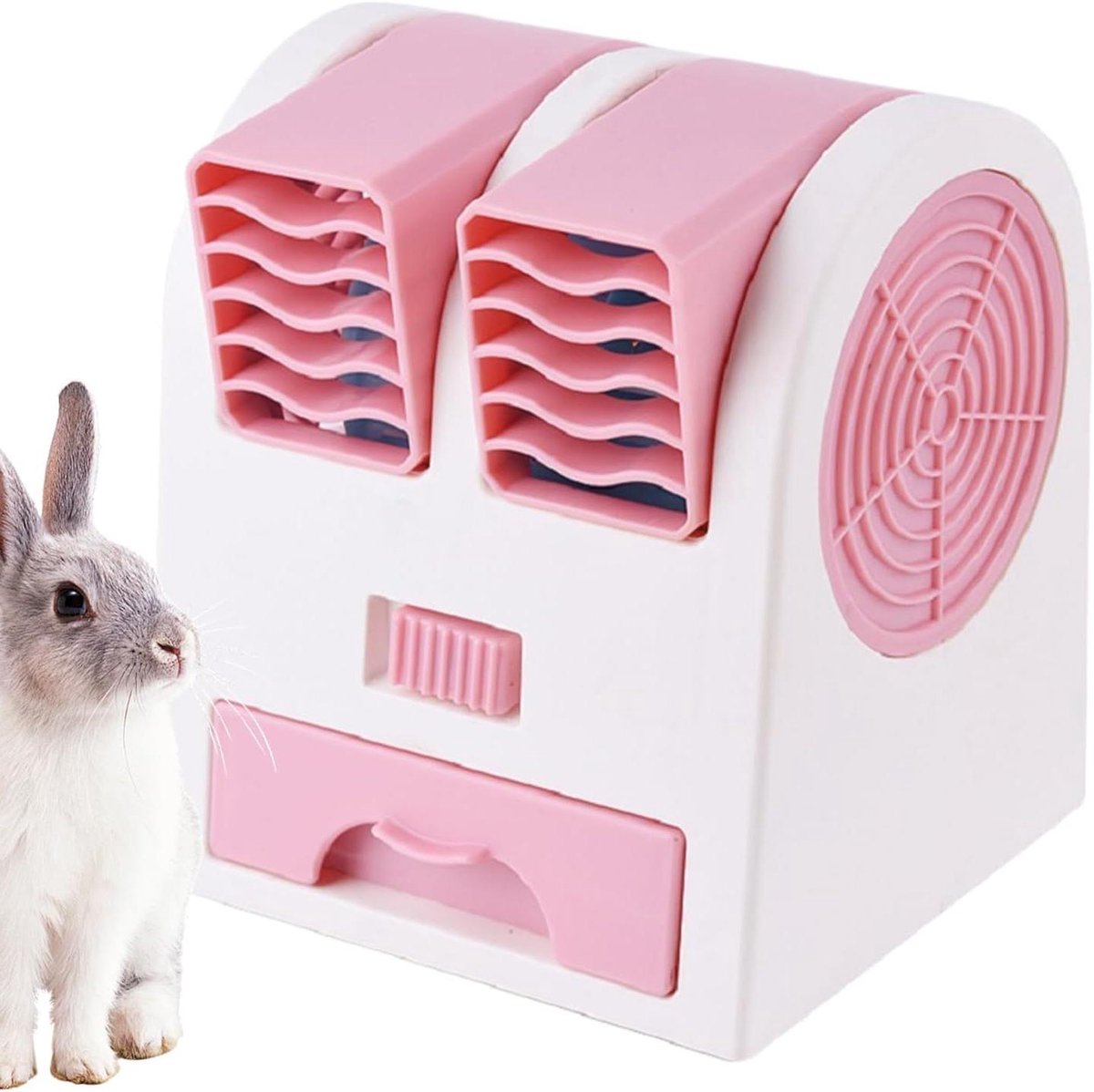 Honden Bench Ventilator - Kooi Koeler - Huisdier Koelte - Stil Ontwerp - 11.5 cm - Roze