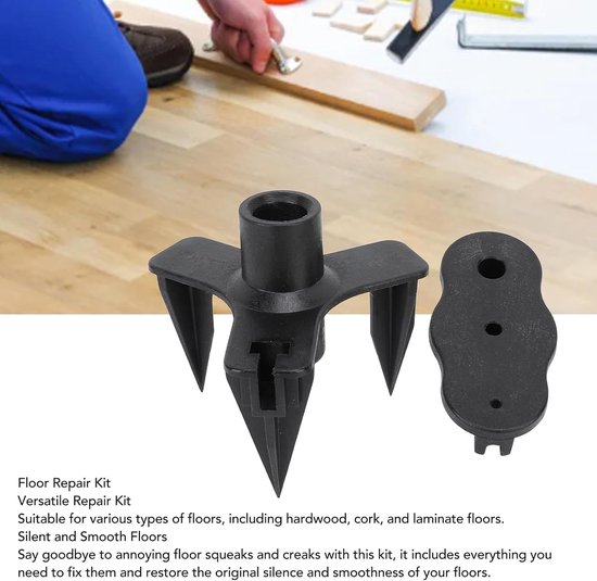 Vloerreparatieset - Kraakvrije Vloer Kit - Vloeren Repareren - Universeel Toepasbaar - 13 x 10 x 9 cm - Grijs van Merkloos — afbeelding 2