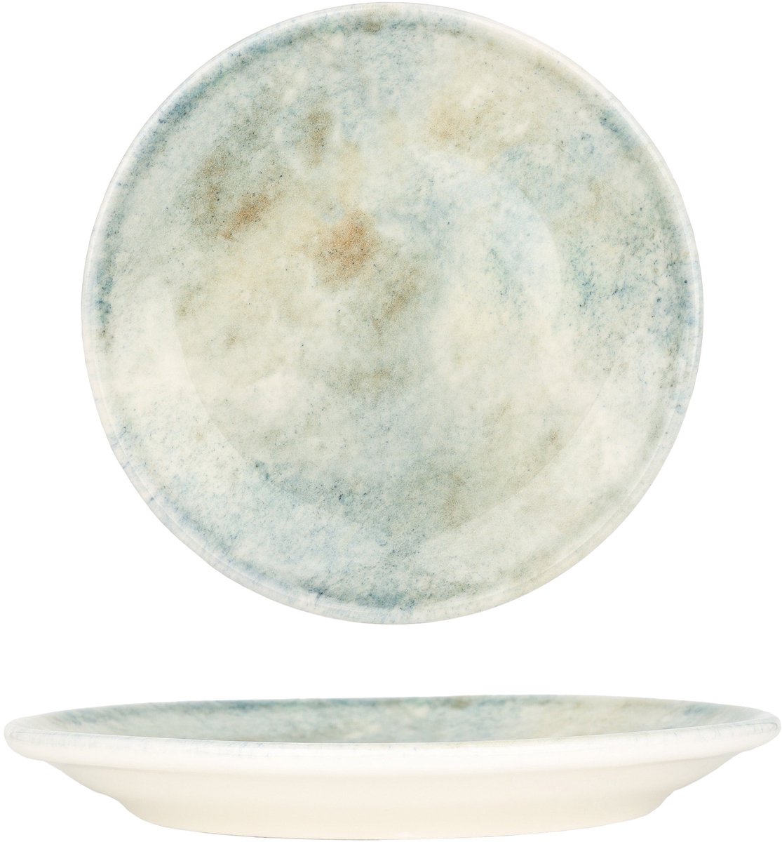 Kütahya Porselen Dessertbord - Earth - Porselein - 19 cm - set van 6