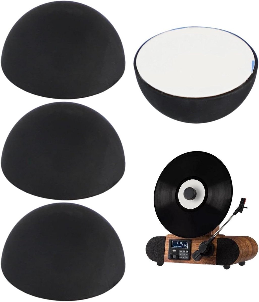 Zelfklevende Siliconen Voetjes - Rubberen Pads Antislip - Apparaat Stabiliseren - Trillingsdempend Ontwerp - 43 x 43 x 4 mm