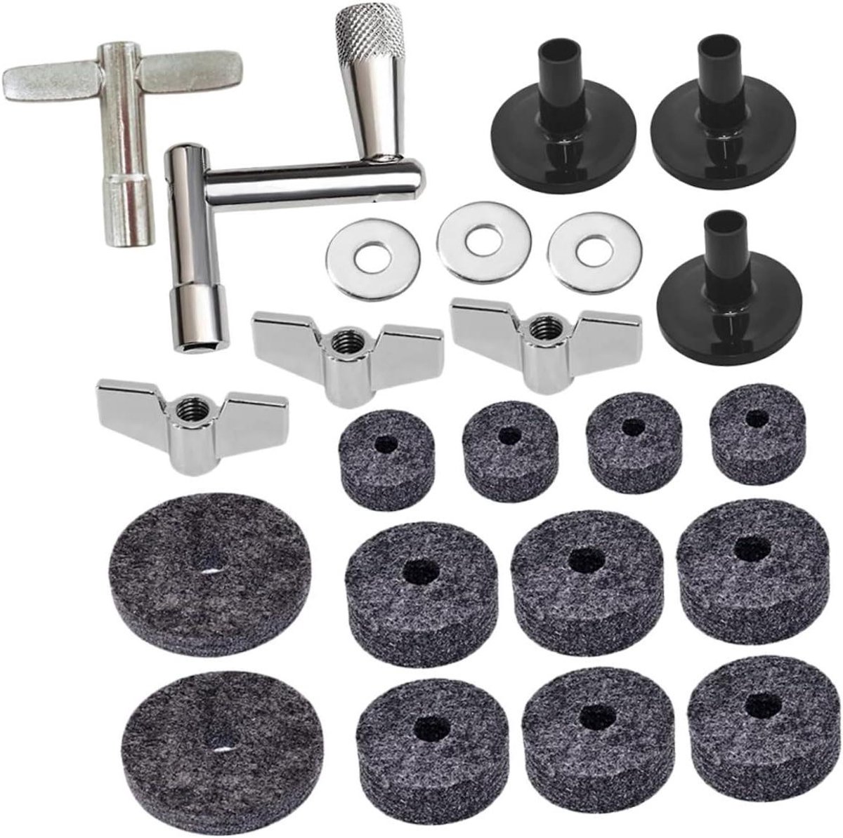 Drum Kit Accessoires - Drum Vilt Pads - Drumstel Onderhoud - Antislip Vilt Materiaal