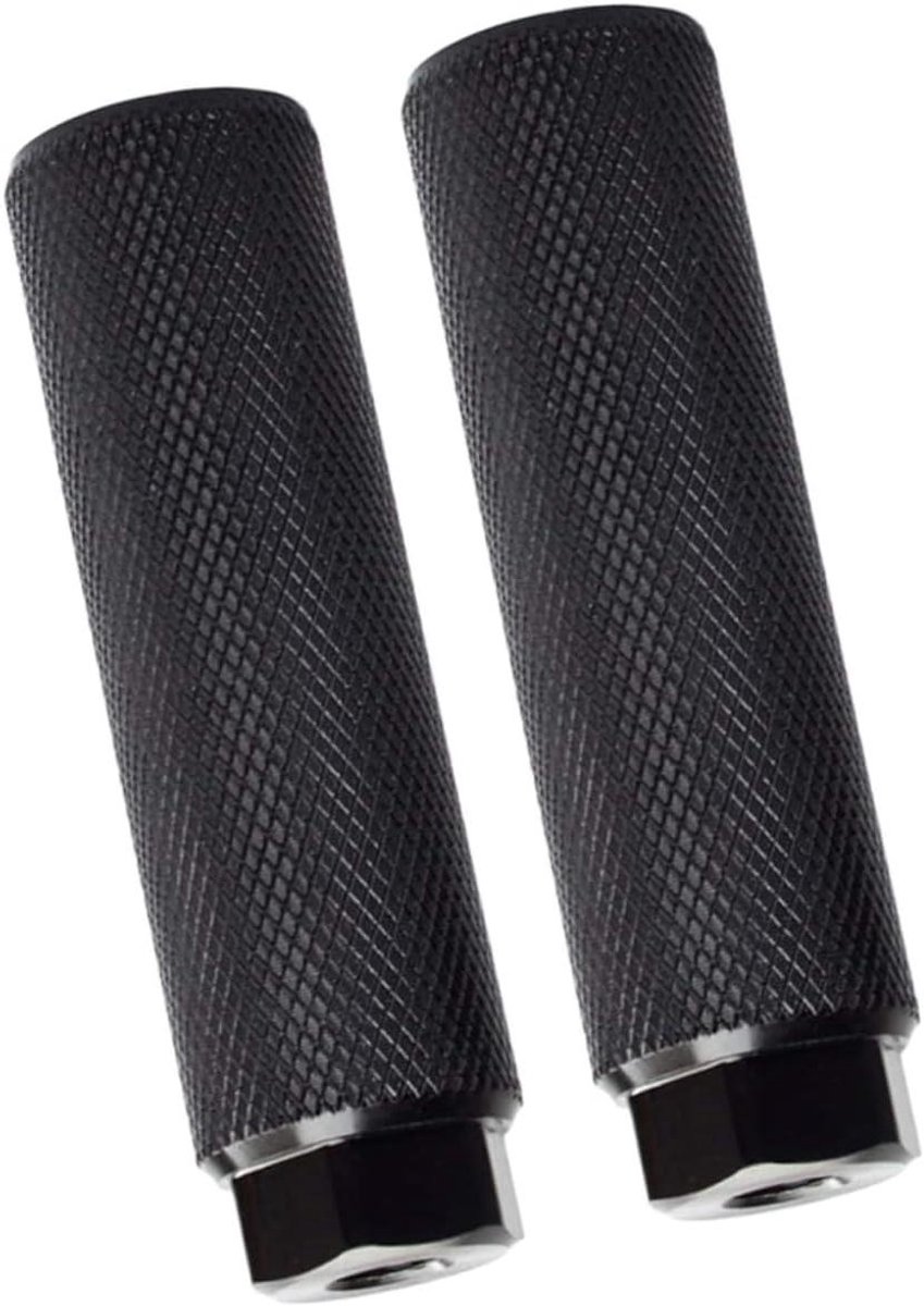 Fietsvoetsteunen - Fietspennen Achteras - Mountainbiken - Antislip Oppervlak - 10 x 2.8 cm - Zwart