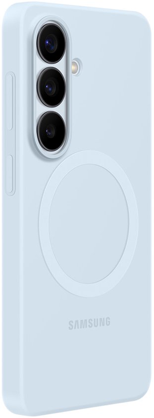 Samsung Galaxy S26 Plus Siliconen Back Cover met Magneet Blauw