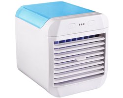 Store_7 - Draagbare Airconditioner - Mini-airconditioner - Persoonlijke Luchtkoeler - Blauw - Ventilator met Luchtbevochtiger - Geschikt voor Burea...