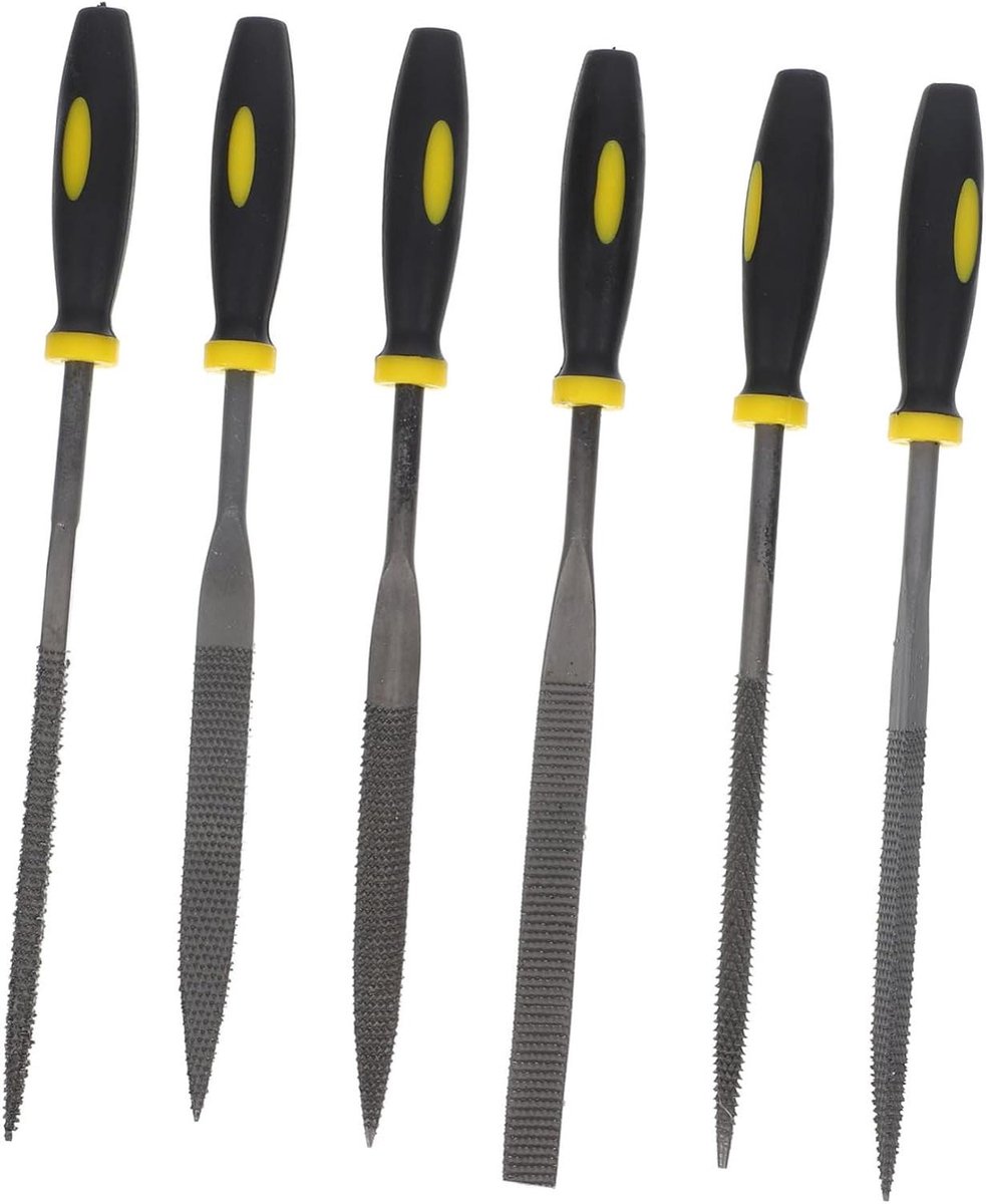 Metaalvijlen Set - Vijlenset Metaal - Metaal Bewerken - 6 Delige Set - 19 cm - Multicolor