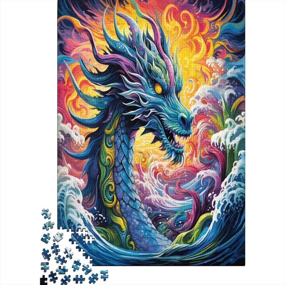 Puzzel 1000 Stukjes - Jigsaw Puzzel Volwassenen - Ontspanning Thuis - Unieke Stukjes Vorm - 75 x 50 cm - Stijl-4