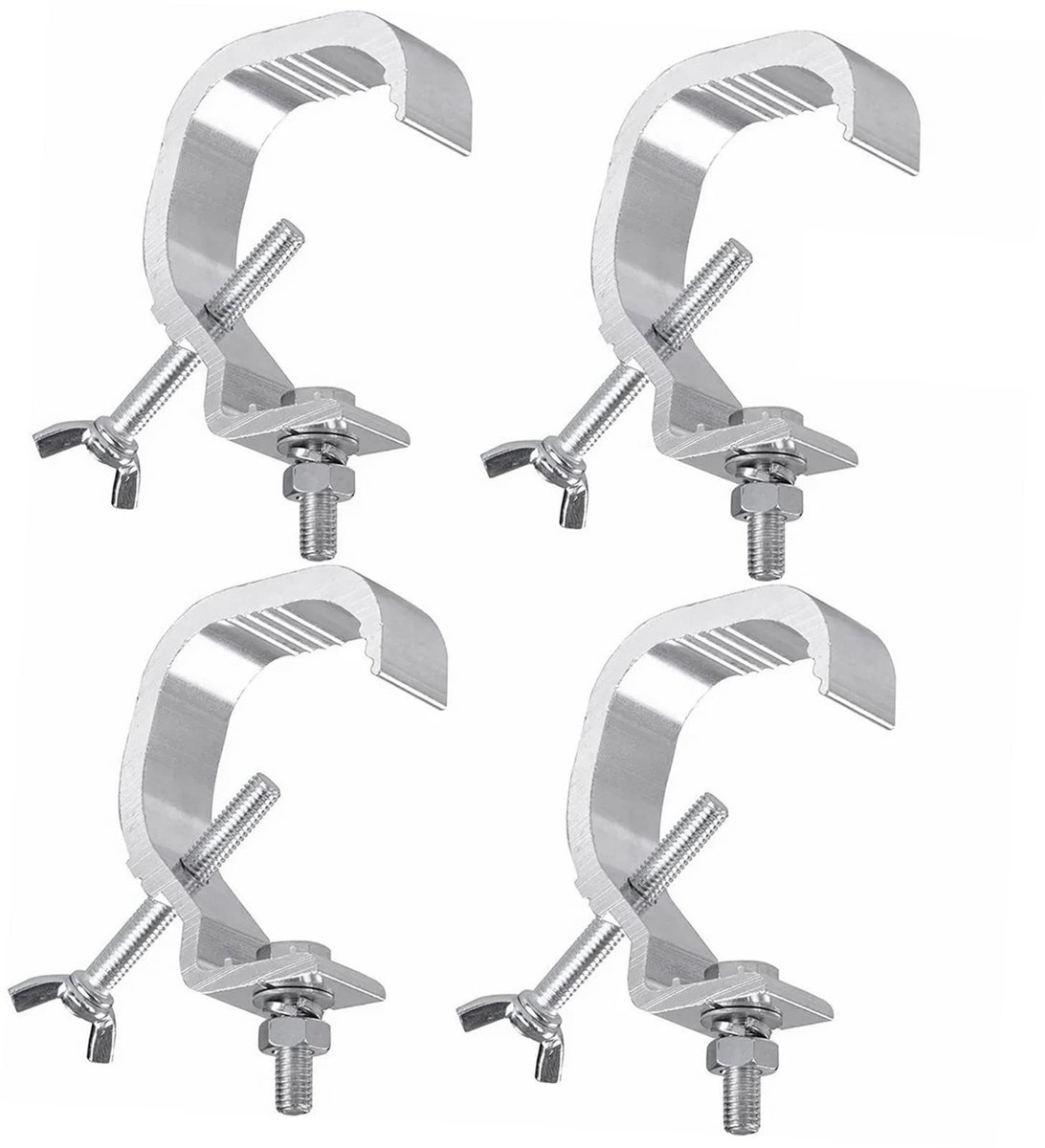 ONF3 - Podium Licht Klemset - Antislip Klemmen - Betrouwbare Bevestiging - 4-Delig - Bewegende Koplicht Haken - Geschikt voor DJ's en Theater