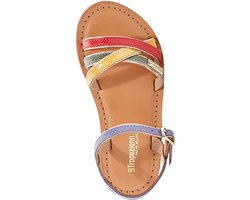 Platte leren Tropeziennes-sandalen van Belix, ontworpen door M. Belarbi
