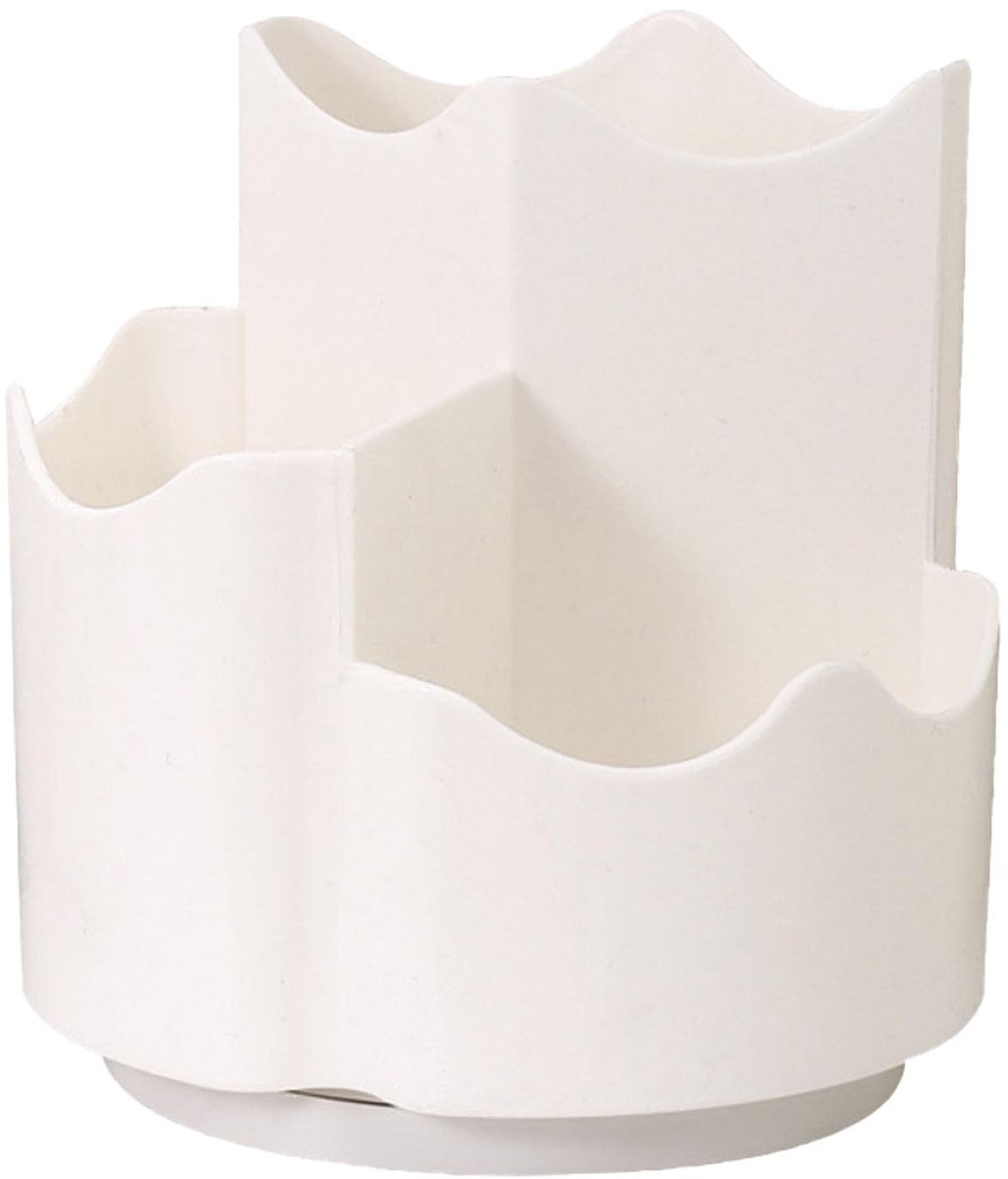 aladdien - Bureaupotloodpenhouder - Roterende penhouder - 360 graden draaibaar gemak - White - Bureau-organizer - Geschikt voor kantoor en thuis - 3...