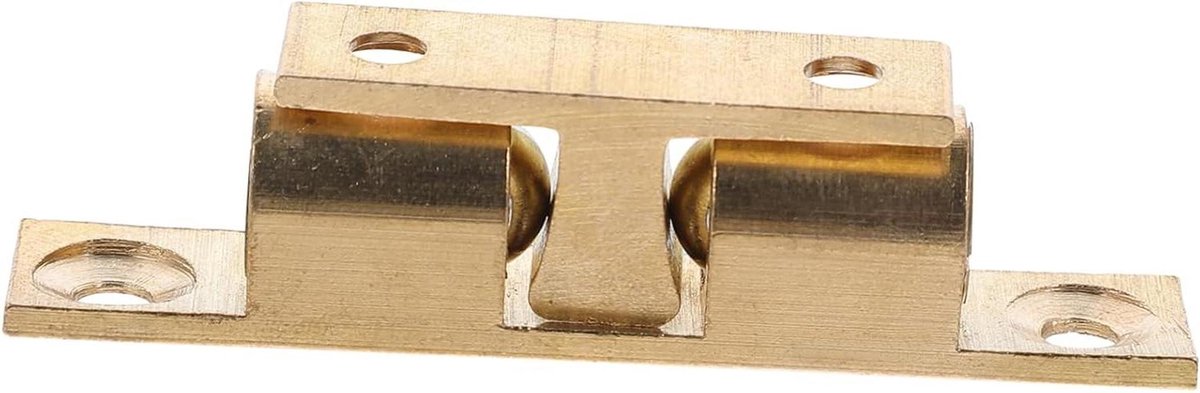 Kastdeur Vanger - Deurstopper Kast - Kasten Sluiten - Koperen Constructie - 7 x 1.6 x 1.3 cm - Goud