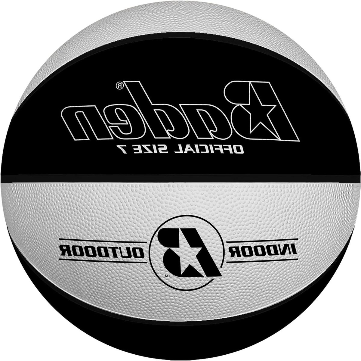 Basketbal - Sportbal Trainingsbal - Buitenspelen Binnenspelen - Duurzame Rubberen Constructie - Maat 7 - Zwart/Wit