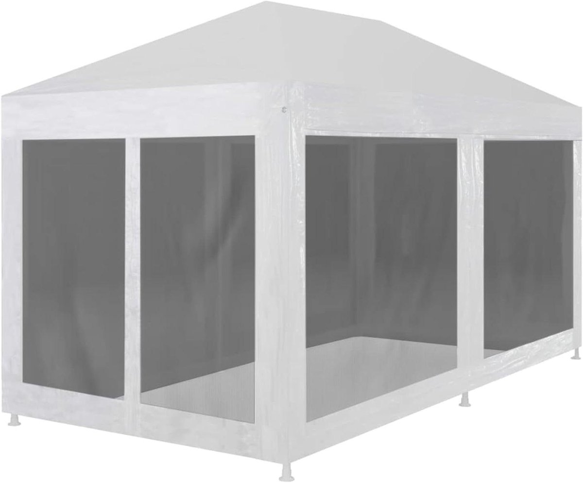 Partytent met 6 zijwanden - Feesttent Paviljoen - Buitenfeesten Organiseren - Insectenwerende Netwanden - 6 x 3 m - Wit