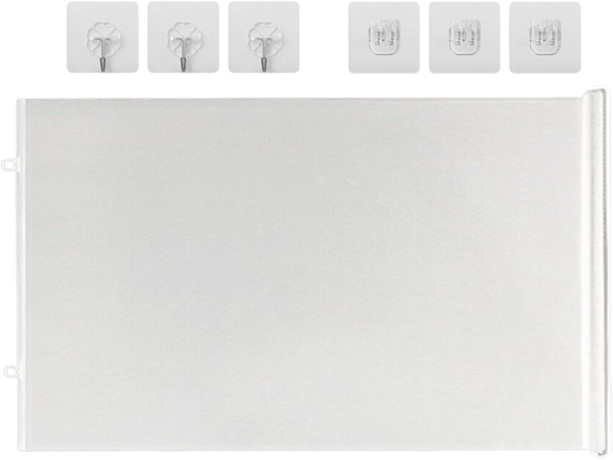 Hondenhek Binnen - Veiligheidshek Huisdieren - Huis Dieren Scheiden - Geen Boren Nodig - Uitschuifbaar - Wit