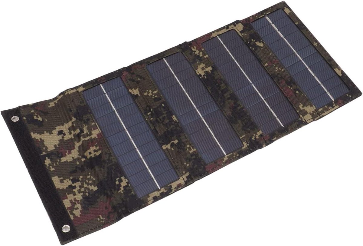 Zonnelader Draagbaar - Zonnepaneel Oplader - Buiten Opladen - Monokristallijn Silicium - 40W - Colorfull