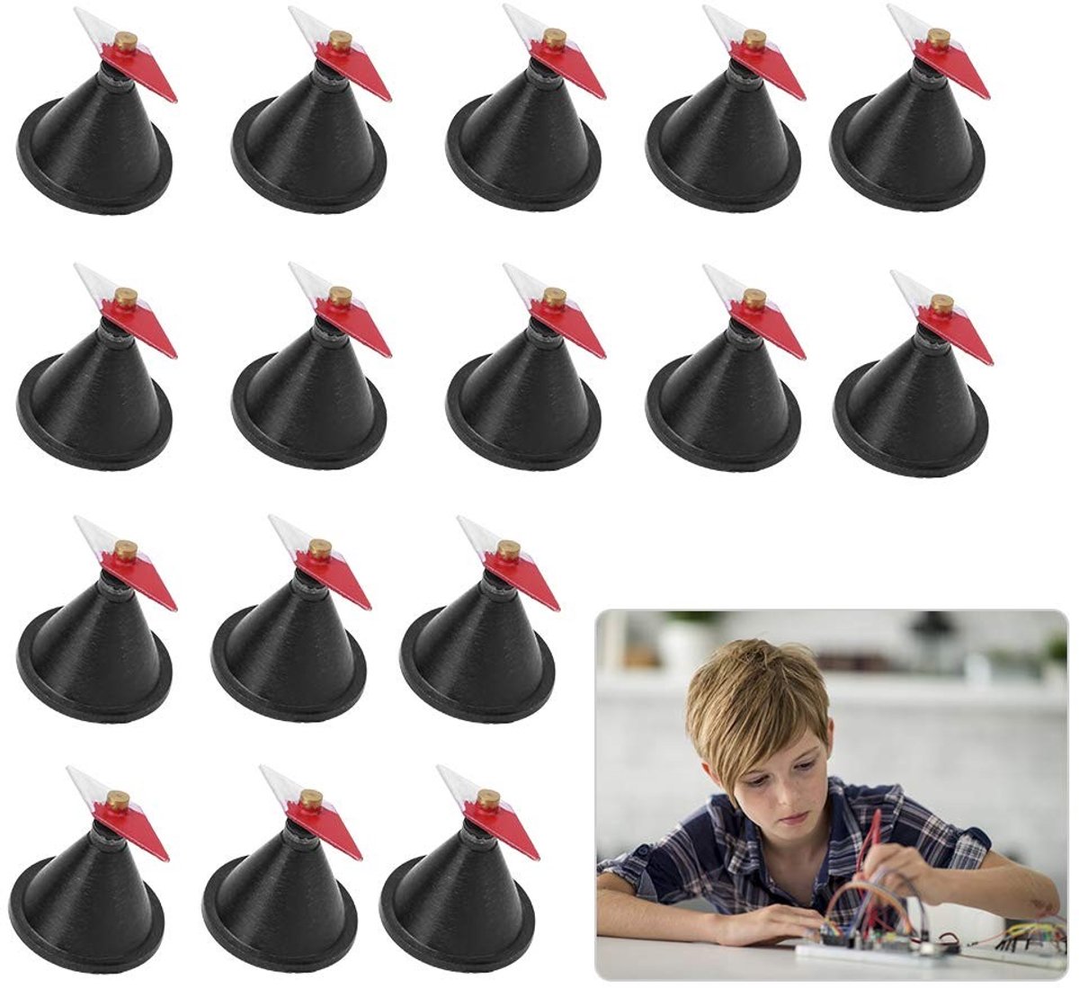 aladdien - Rhombus Kleine Magnetische Naald - Lab Instrument - Eenvoudige Structuur - Onderwijs - Technische Experimenten - Geschikt voor Kantoor en...