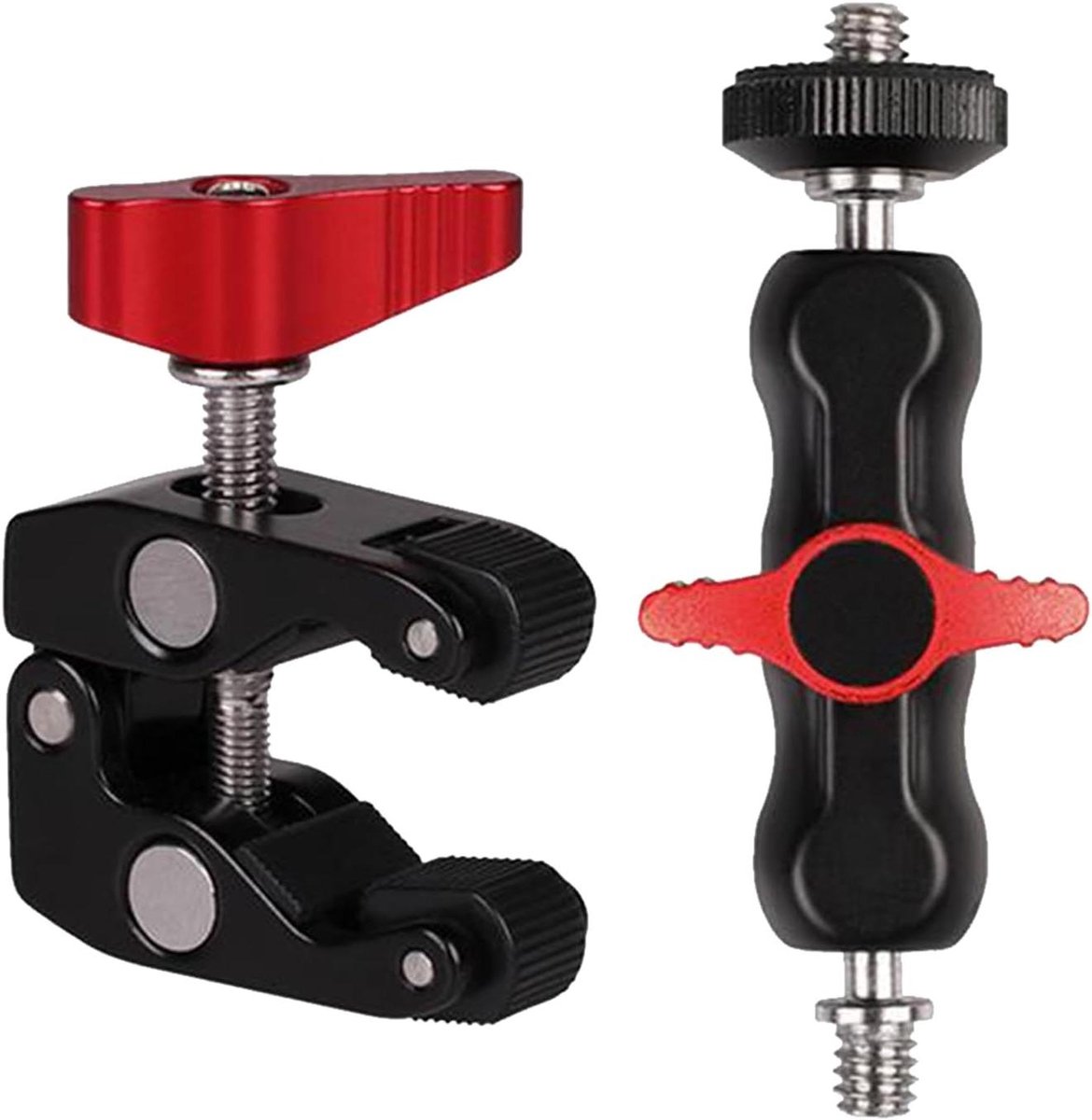 Camera Klembevestiging - Monitor Klem Mount - Accessoires Bevestigen - Vergrendelingscontroleknop - 15 x 10 x 6 cm - Zwart