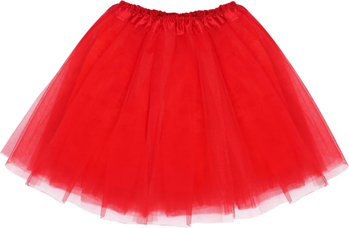 Mini Tutu Rok voor Dames - Stretchbare Skater Rok van Tulle voor Feestkleding en Dansoptredens