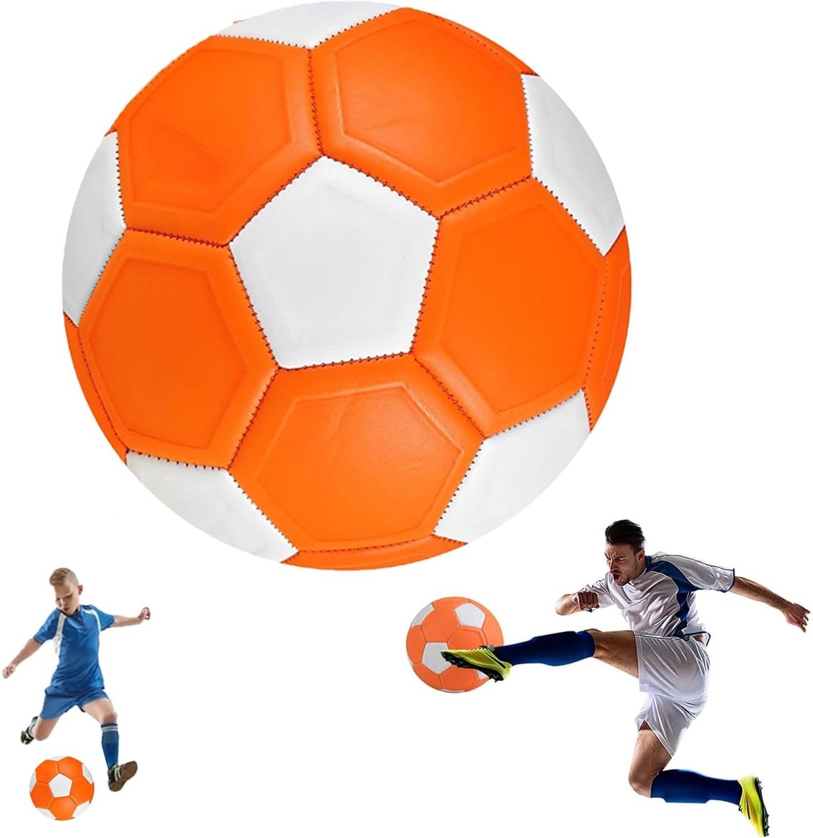 Zachte Curve Ball Voetbal Maat 5 voor Kinderen - EVA Rubber Kickball voor Training en Spelletjes Binnen en Buiten